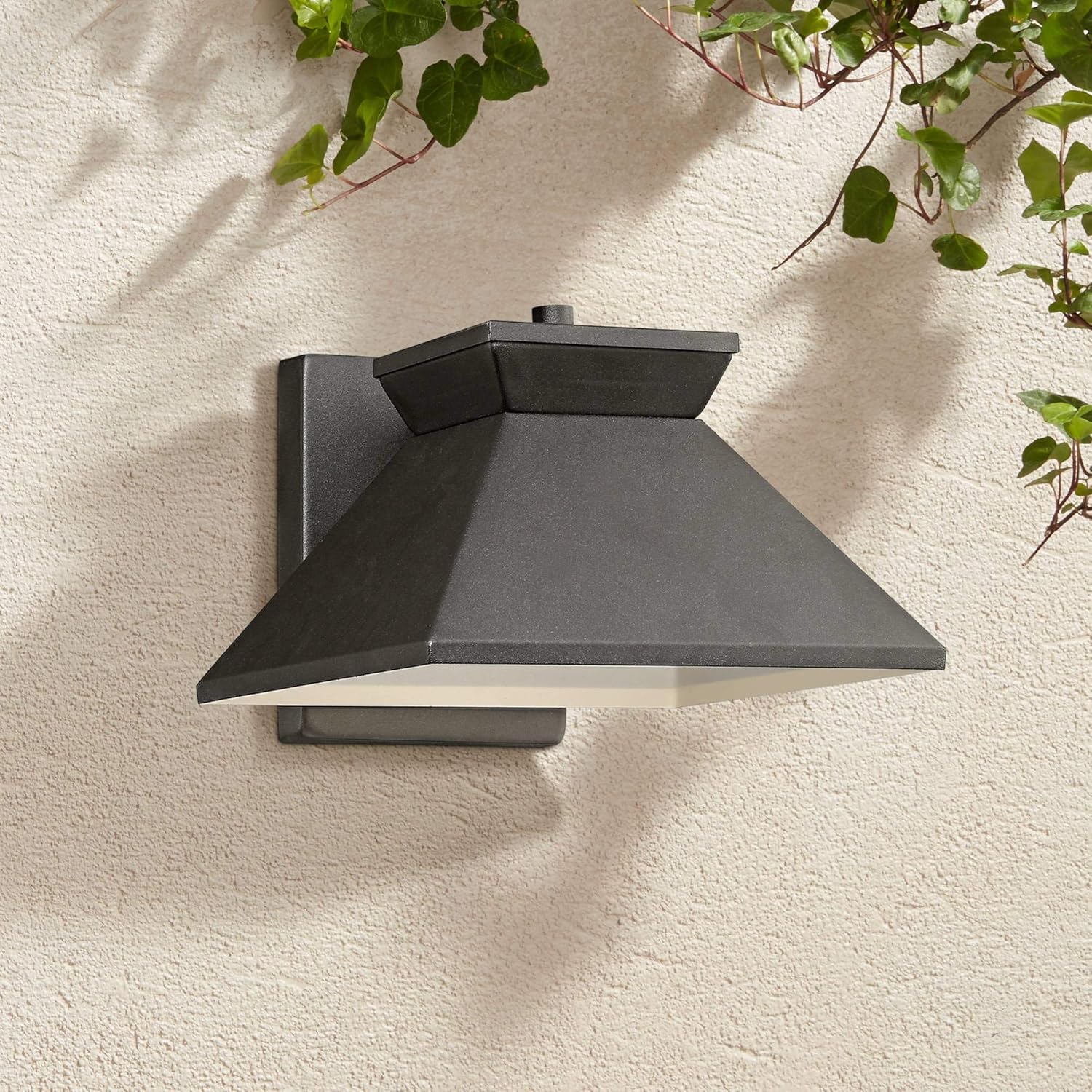 John Timberland Whatley Modern Outdoor Wall Light Fixture Black LED 6 1/4