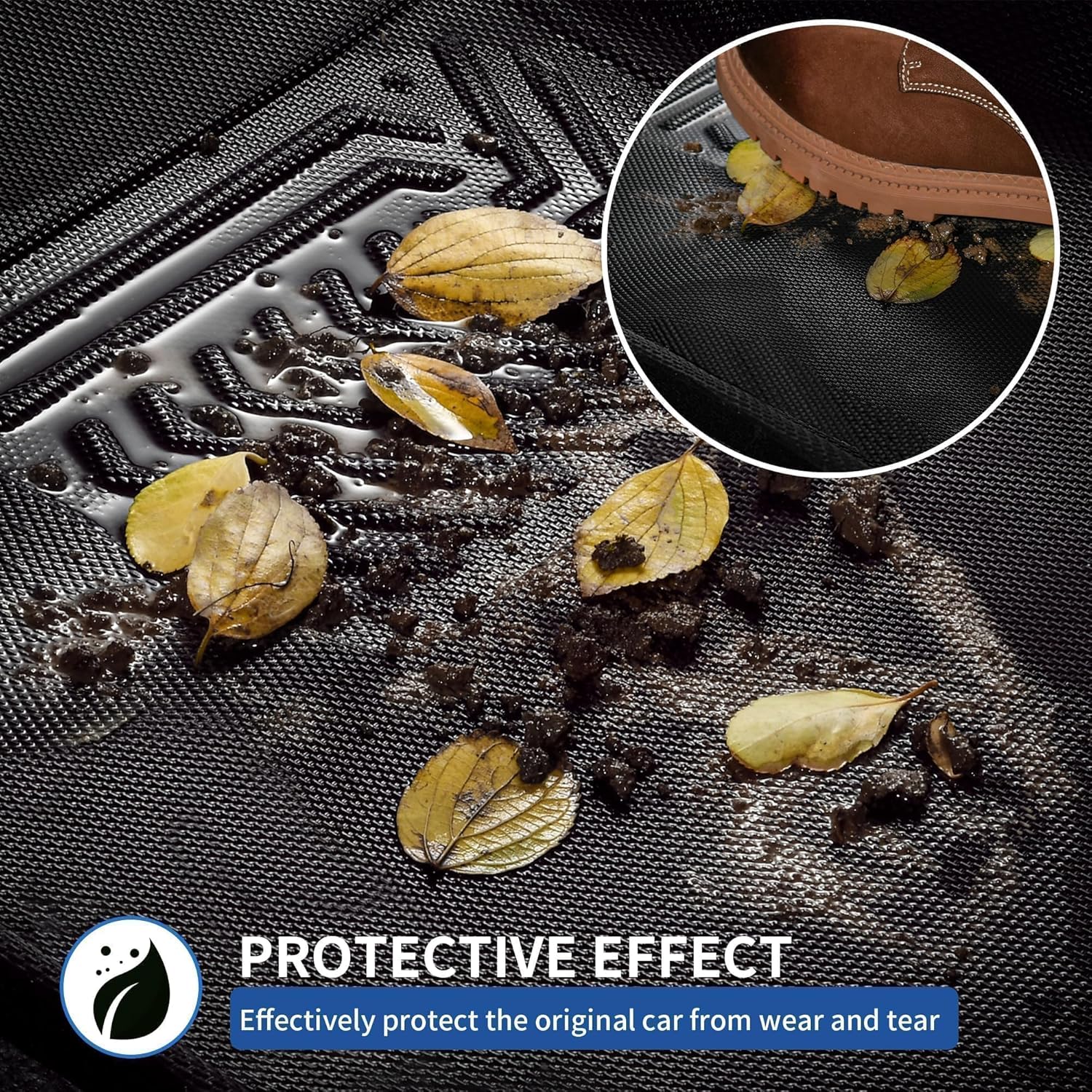 OEDRO Floor Mats Fit for Tesla Model Y 2025-2020 7-Seat, All Weather Protection Car Mats TPE Cargo Liner Floor Mats and Cargo Trunk Mats Accessories Full Complete Set