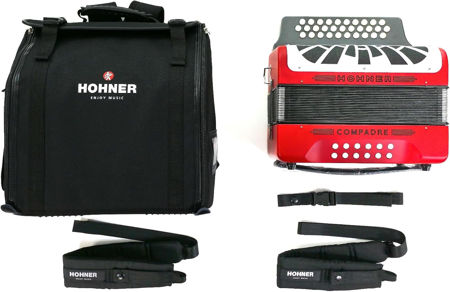 Hohner Compadre GCF Accordion with Gig Bag (Red)