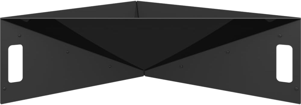 Kratki Fire Pyramid Asymmetrical Triangular Garden Fire Pit L79 x W68.5 x H22.7 cm Weight 16.8 kg Made of Heavy Duty Heat Resistant Steel