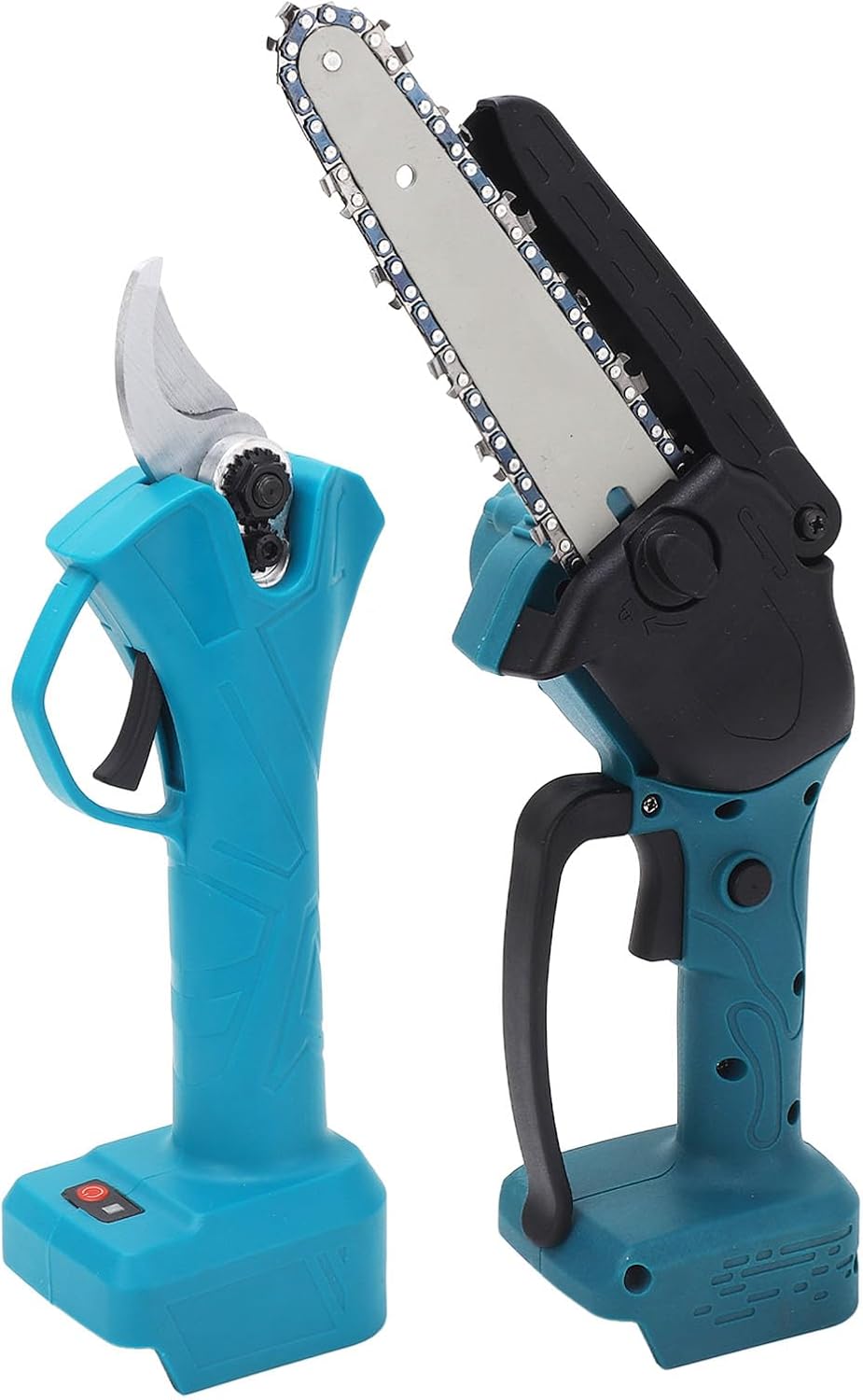 Electric Pruning Shears, Battery Powered Cordless Pruner with Extension Pole, for High Branches, SK5 Carbon Steel, ABS, Aluminum