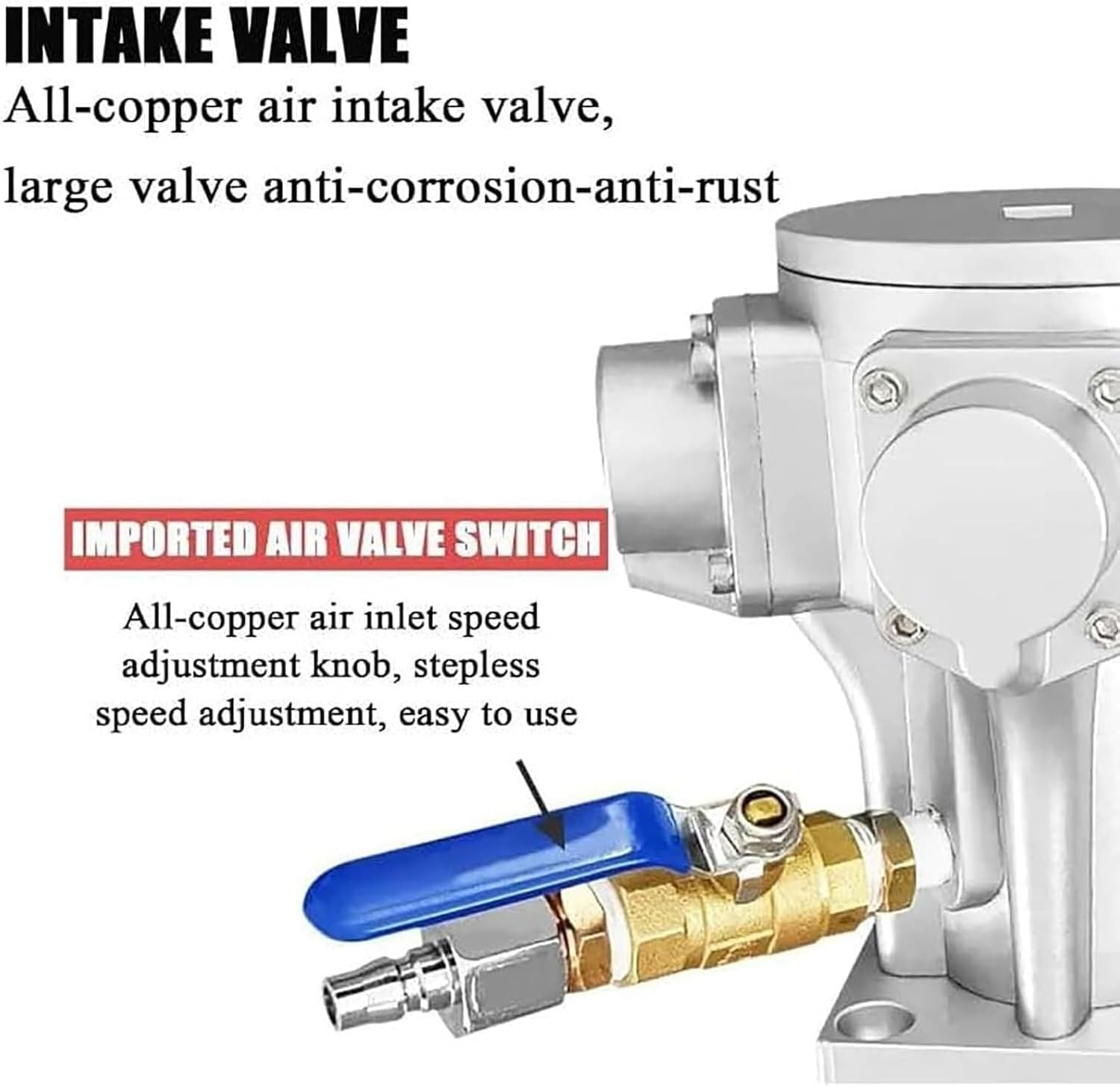 IBC Pneumatic Agitator | Pneumatic Air Paint Mixer | with Support Hanger and Folding Blades | 1000L Paint Stirring Machine | Mixing Rod Length 880/960 MM | for IBC Totes and Drums