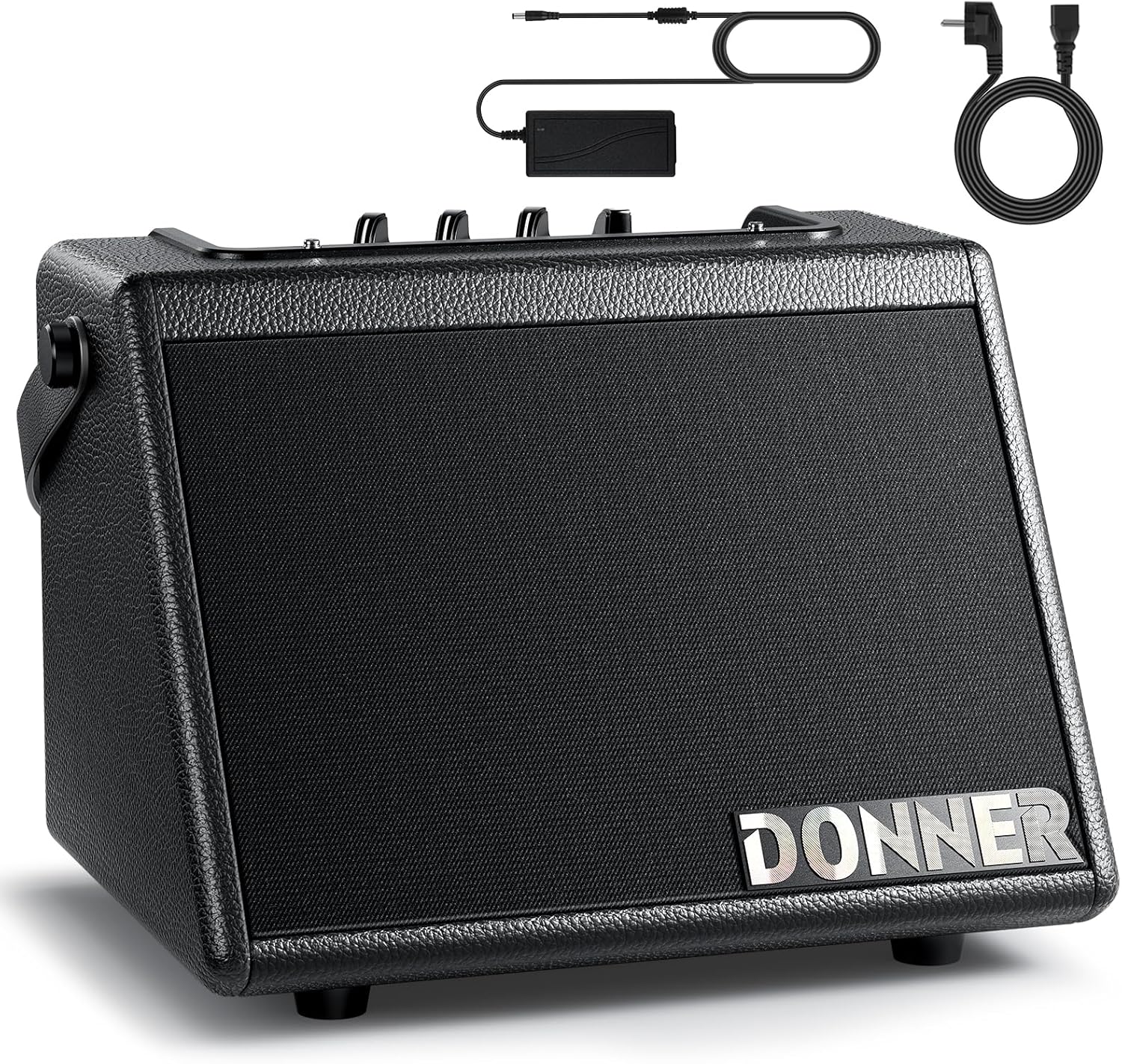 Donner Mini Electric Drum Amp 20W, Wireless Electronic Drum Amplifier Keyboard Speaker DDA-20 & DED-300X Electronic Drum Set, Electric Drum Kit with 10
