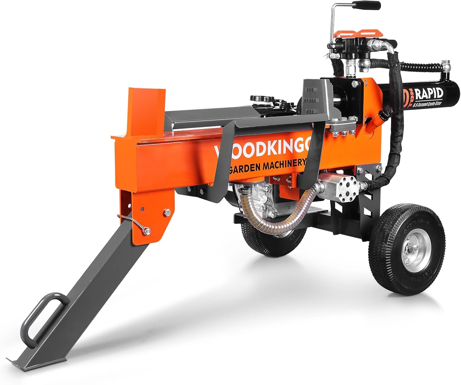Log Splitter, 20 Ton, Gas Powered 7 HP 212CC Engine, Automatic Wood Splitting Wedge Machine,Commercial Quality for Fireplace Burning Firewood Supply Forestry Harvesting,Orange