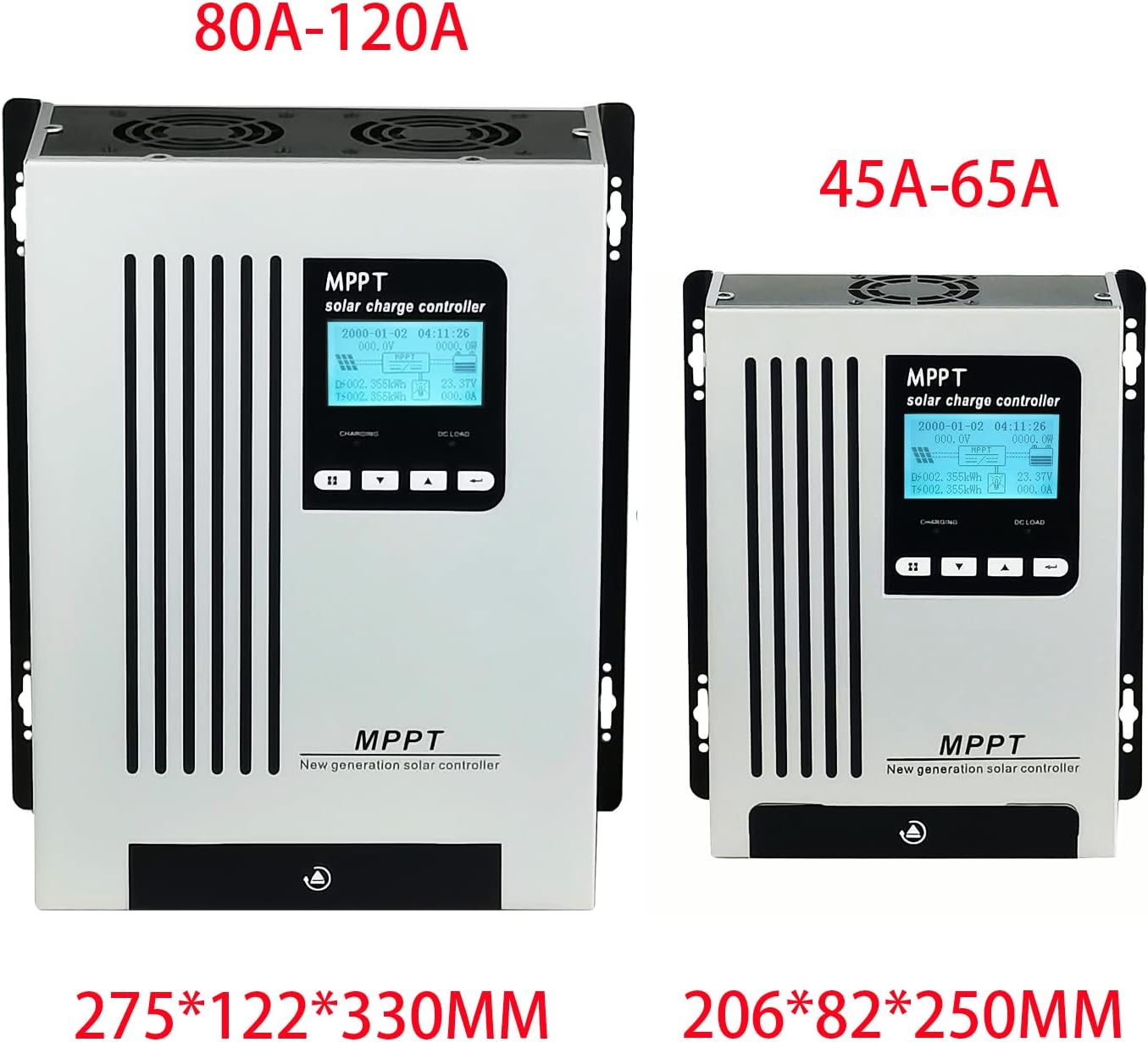 96V 55A MPPT Solar Charger, Light Grey, 3.3 kg, Iron, LCD, Off-grid Solar Systems, RVs, Boats, Solar Ebike, Home Backup Power Systems