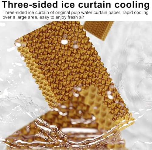 Evaporative Air Cooler, Fast Cooling Fan with 5.5gal Water Tank, 3 Speeds Portable Air Conditioners for Commercial, Office, Home