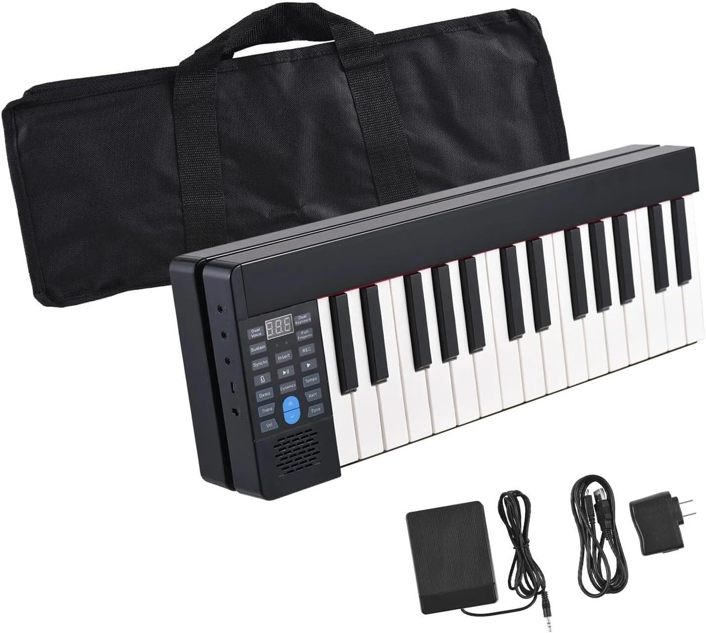 Keyboard Piano, Electronic Keyboard 61-Key Foldable Electronic Piano Multifunctional Electronic Organ Folding Digital Piano