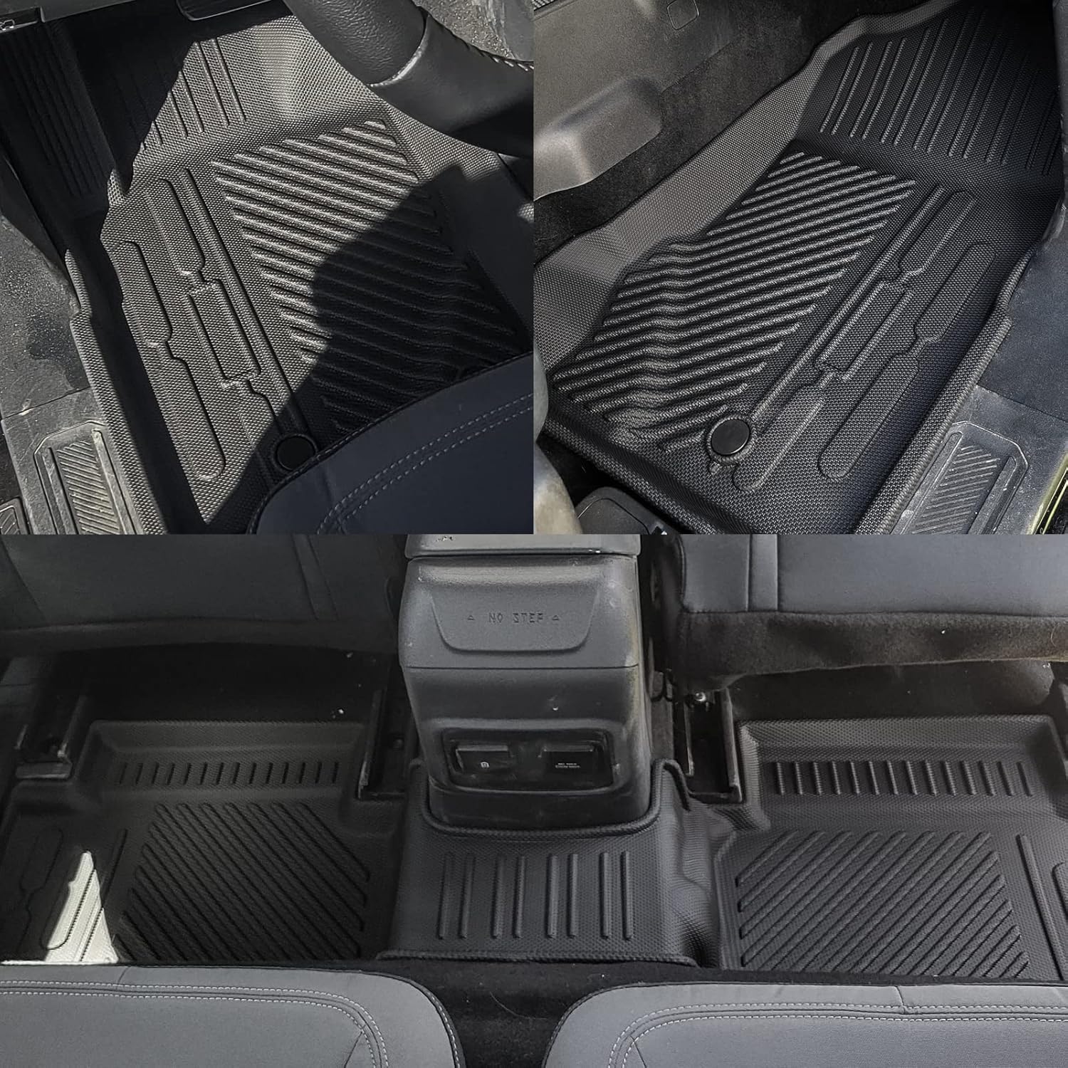 Rongtaod Floor Mats Compatible with 2021-2024 2025 Ford Bronco 2 Door Floor Mats Cargo Liner Rear Trunk Mat 2023 Bronco Accessories (Trunk Mat+Backrest Mats+Floor Mats)