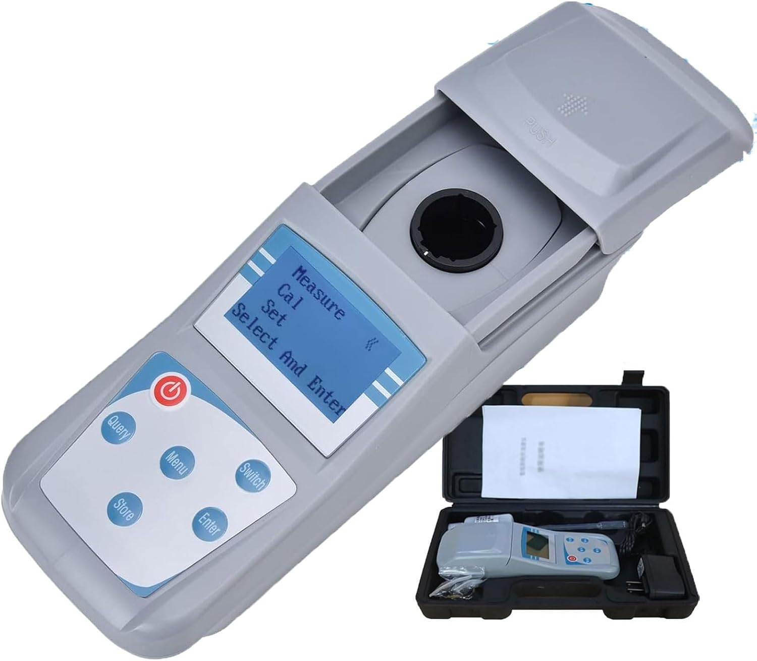 Portable Laboratory Turbidimeter, Handheld Digital Turbidity Meter, 0-200NTU Water Quality Meter, 90°Scattered Light, Accuracy 0.1, Check Water Turbidity Detection Analyzer Tester, for Swimming Pool