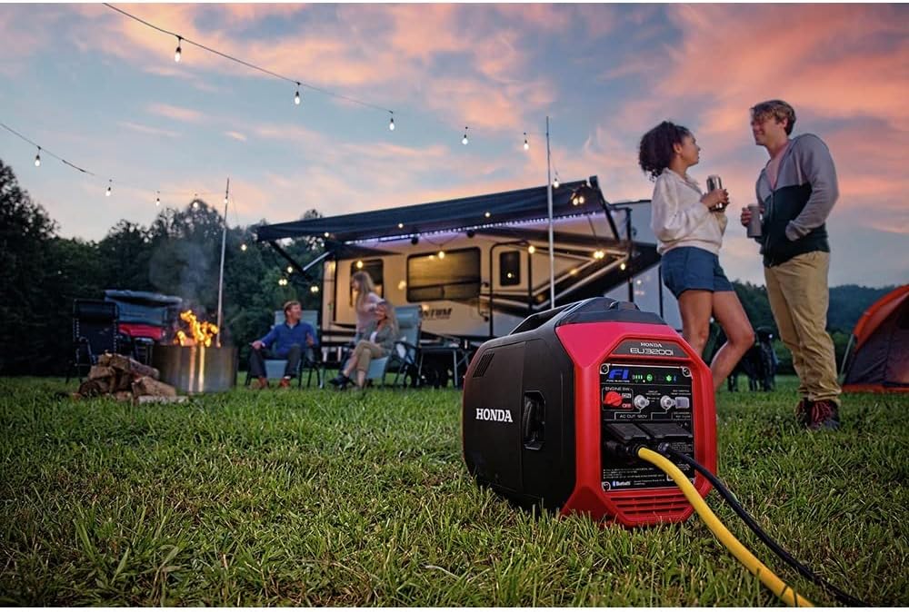 Honda 668890 EU3200IAN 3200 Watt Bluetooth Portable Inverter Generator with CO-MINDER-50-State