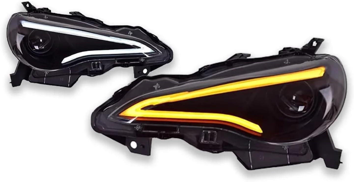 Car Compatible For Toyota GT86/BRZ Headlight 2012-2020 Upgrade Modified To DRL Dynamic Turn Signal LED Headlight Auto Accessories(GT86)