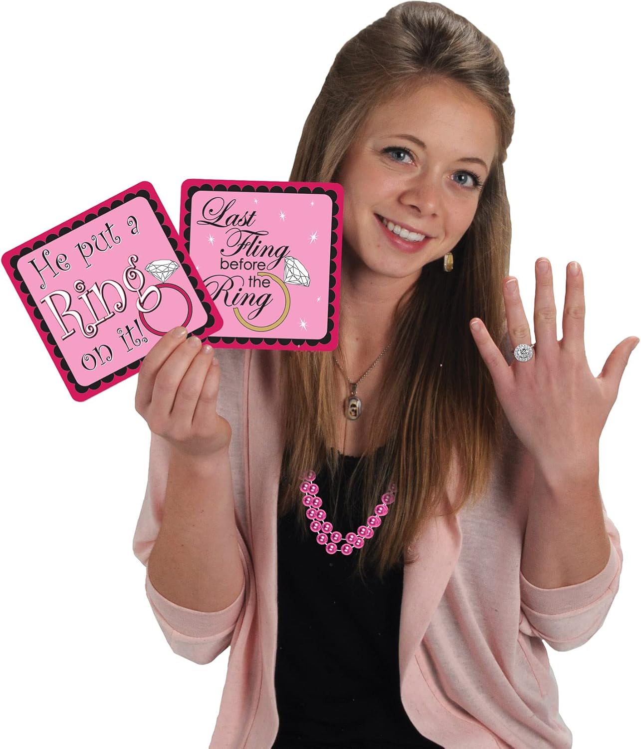 Beistle Bulk 720-Pack Small Round Party Beads, 7mm by 33-Inch, Cerise