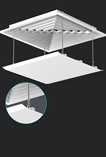 Air Conditioner Deflector For Ceiling Central Air Conditioning Prevent Air From Blowing Directly To People,Angle Adjustable Easy Installation Plastic Steel Material