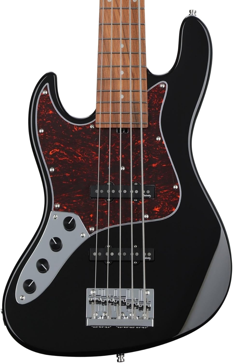 Sadowsky 5-string Electric Bass MetroExpress 21-fret Vintage JJ Bass - Black High Polish
