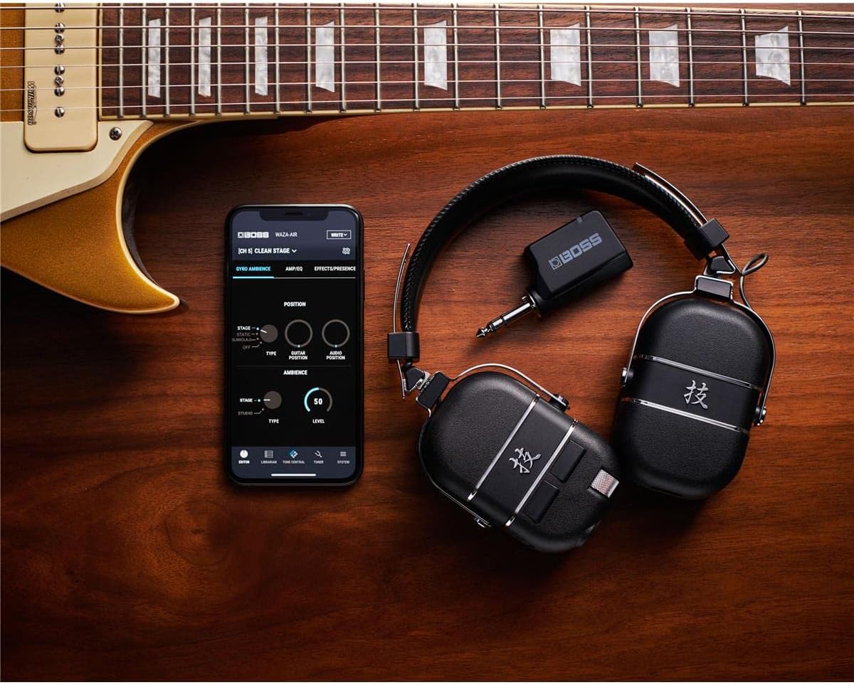 BOSS WAZA-AIR Wireless Guitar Headphones System, WAZA-Air (WAZA-AIR)