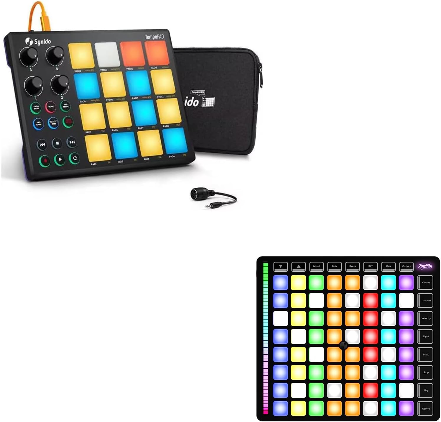 MIDI Pad Beat Maker Machine with 16 RGB Beat Pads and 64 Pads