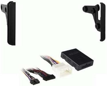 Double DIN Car Stereo Radio Install Kit (Black) Package Compatible with 4RUNNER 2003 2004 2005 2006 2007 2008 & 2009 with Factory Amplifier