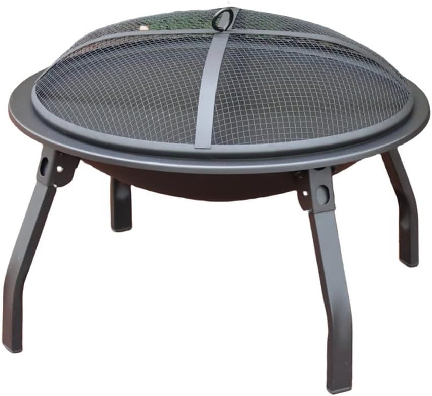 21.6'' Outdoor Fire Pit, Wood Burning Fire Pits,Heavy Duty Folding Firepit,Outdoor Garden Patio Heater,Grill Camping Bowl BBQ,for Camping Beach Bonfire Picnic Backyard Garden
