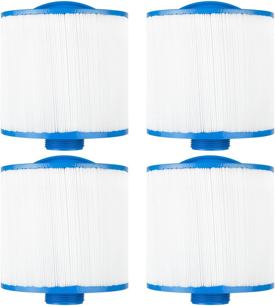 Clear Choice Pool Spa Filter 6.00 Dia x 5.50 in Cartridge Replacement for Softub Dolphin Spa Baleen AK-9011 Filbur FC-0305, [4-Pack]
