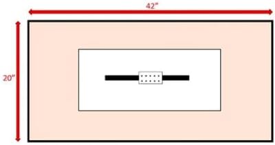 25 H x 42 W Outdoor Fire Pit Table with Lid (Gray)