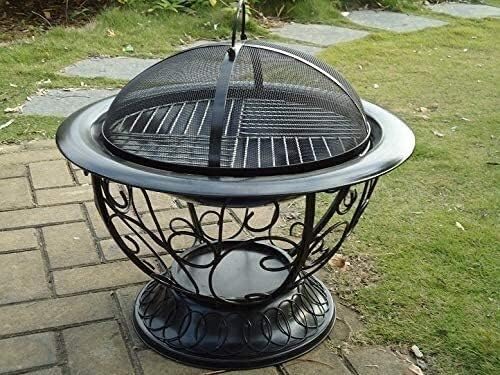 BBQ Grill Outdoor Fire Pits Outdoor Wood Burning Fire Pits Multifunctional Stove Carbon Pot Charcoal Pot Charcoal Stove Home Heating Barbecue Charcoal Grill Brazier Rack with Cover BBQ Cooking for Out
