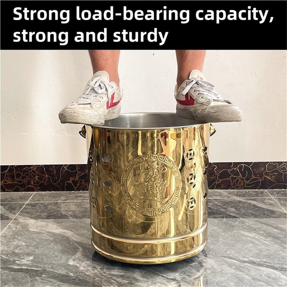 Burn Barrels for Outside for Burning Trash, Metal Incinerator Cage, Portable Fire Barrel, Covered Outdoor Burn Cage for Leaves, Trash, Documents(Silver,18.5x17.7in)