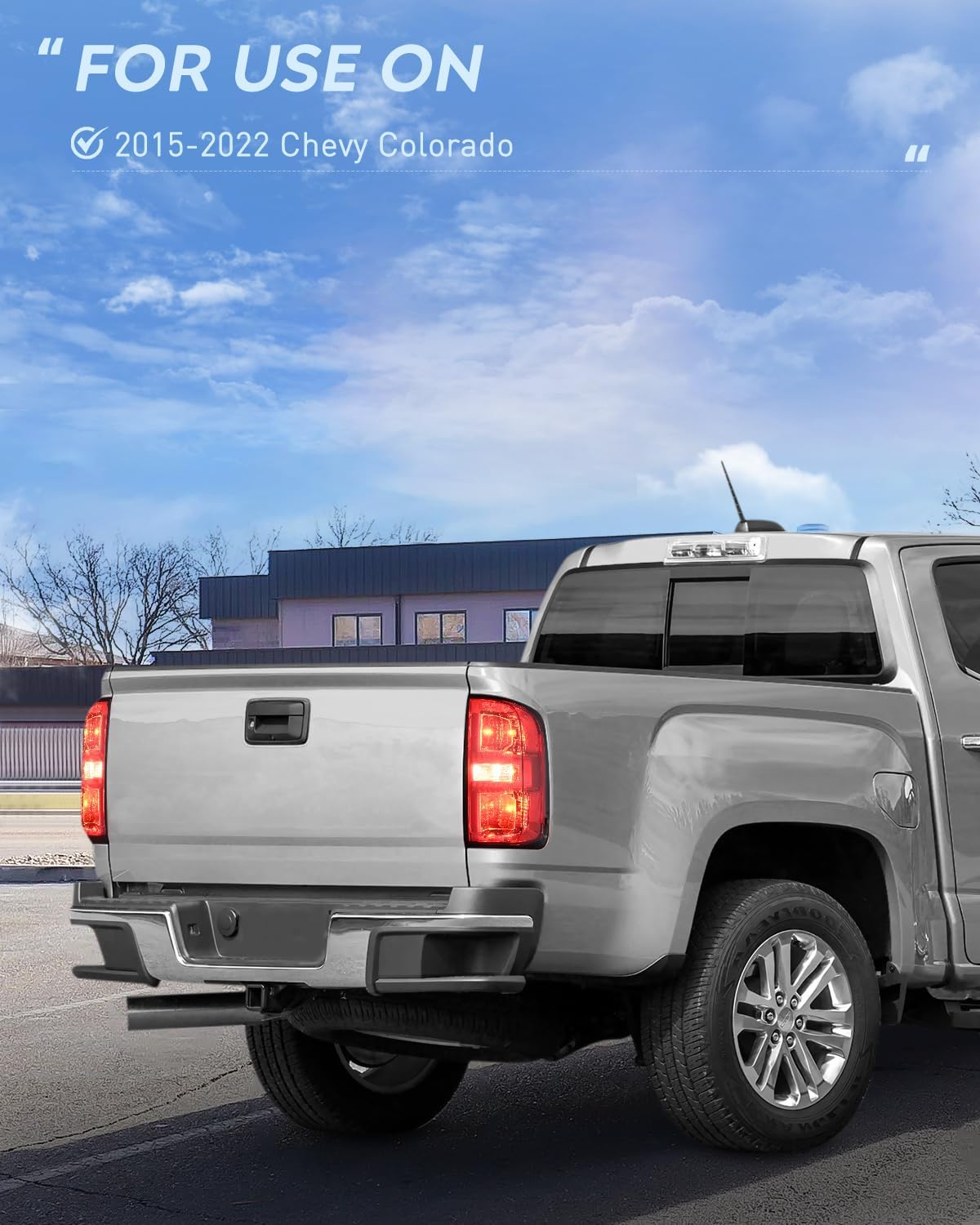 Nilight Taillight Assembly Compatible with 2015 2016 2017 2018 2019 2020 2021 2022 Chevy Colorado Tail Lights Rear Lamp Replacement OE Style Driver and Passenger Side w/Bulbs