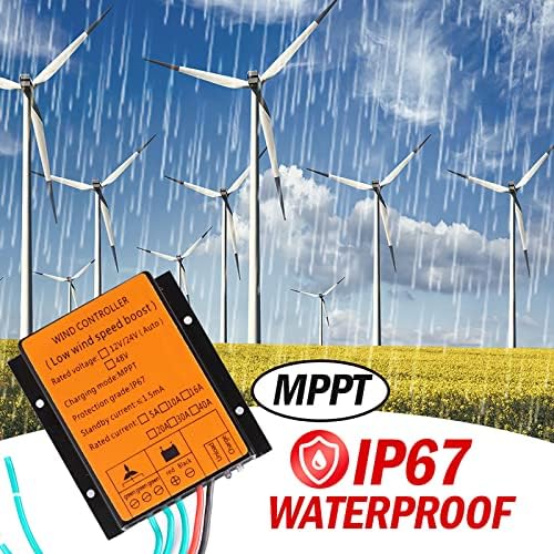 12000W Wind Charge Controller - 12V/24V/48V MPPT for Wind Turbine Generator, Efficient Solar Street Lamp & Courtyard Lamp Power Management, Durable & Reliable Energy Solutions