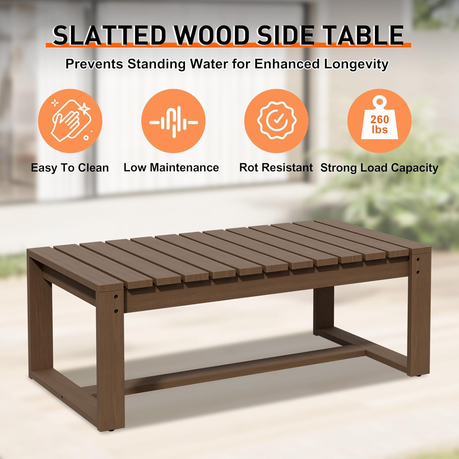 Rustic Hideaway Natural Cedar Wood Outdoor Furniture Set, Wicker Patio Conversation Set for Porch Garden Backyard, Couch, 4 Patio Chairs, Tables, 7 Piece, Brownish/Beige