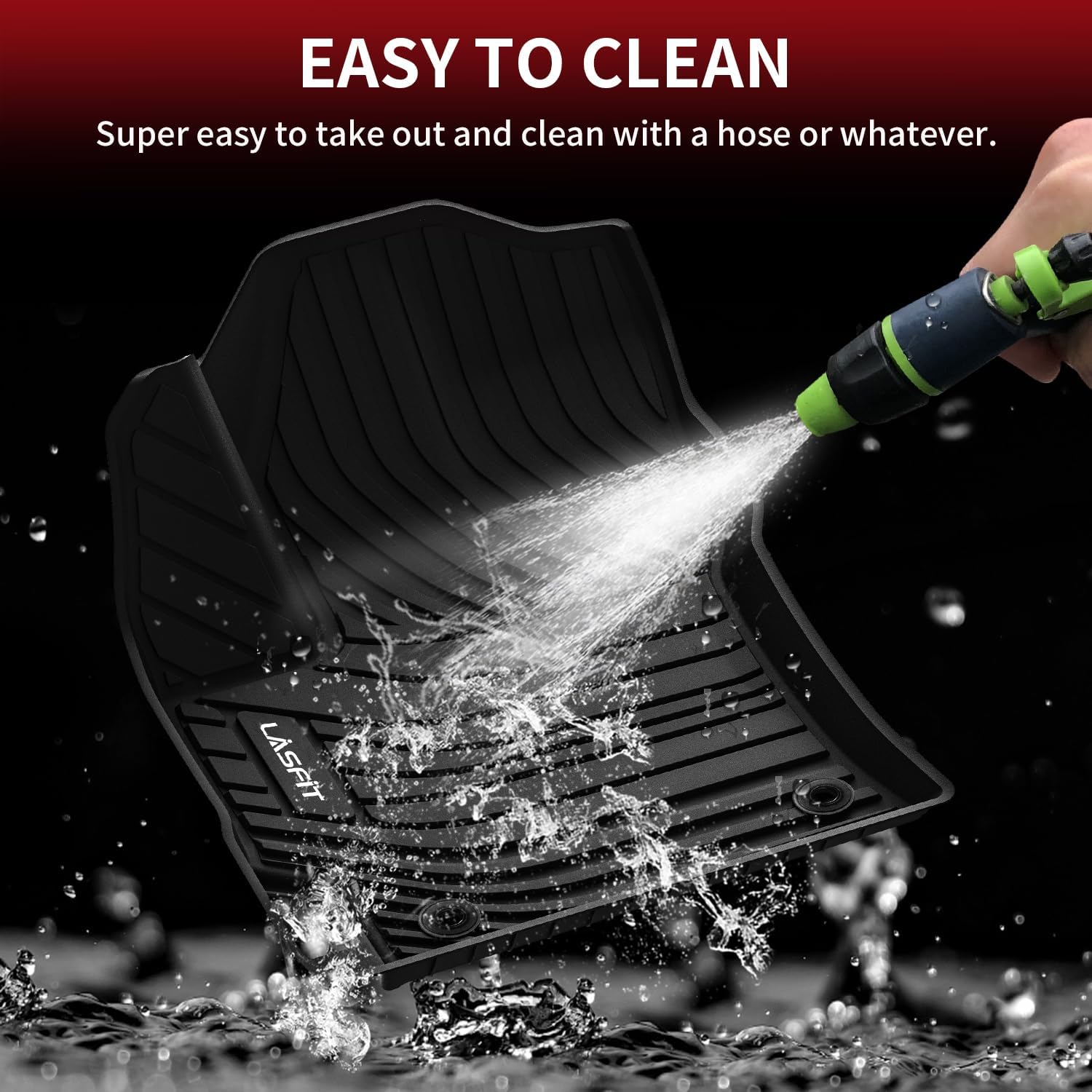 LASFIT Floor Mats for Toyota Corolla Sedan/Sedan Hybrid 2020-2026, All Weather Protection Floor Liners,TPE Car Mats for Toyota Accessories, Anti-Slip,1st &2nd Row, Black