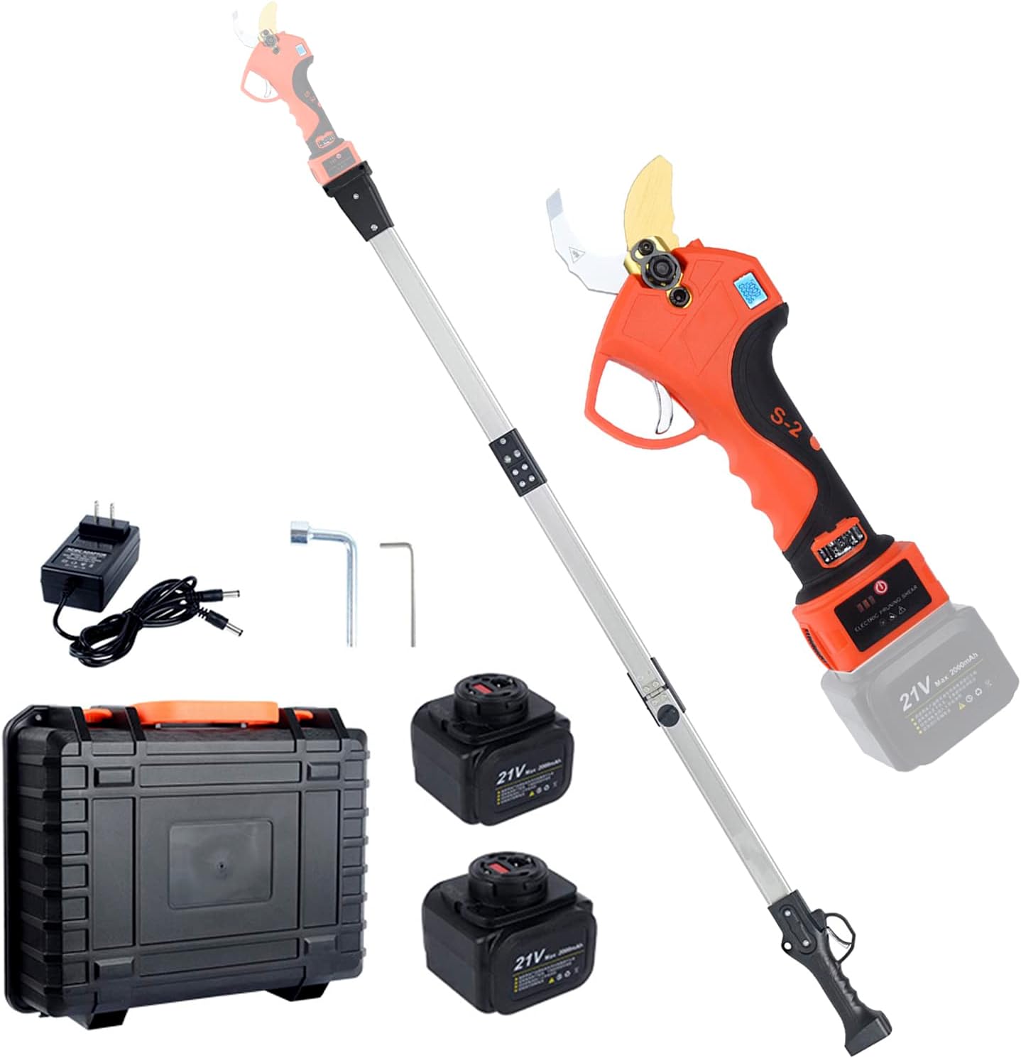 Electric Pruning Shears Cordless Tree Branch Pruner with 190cm/75