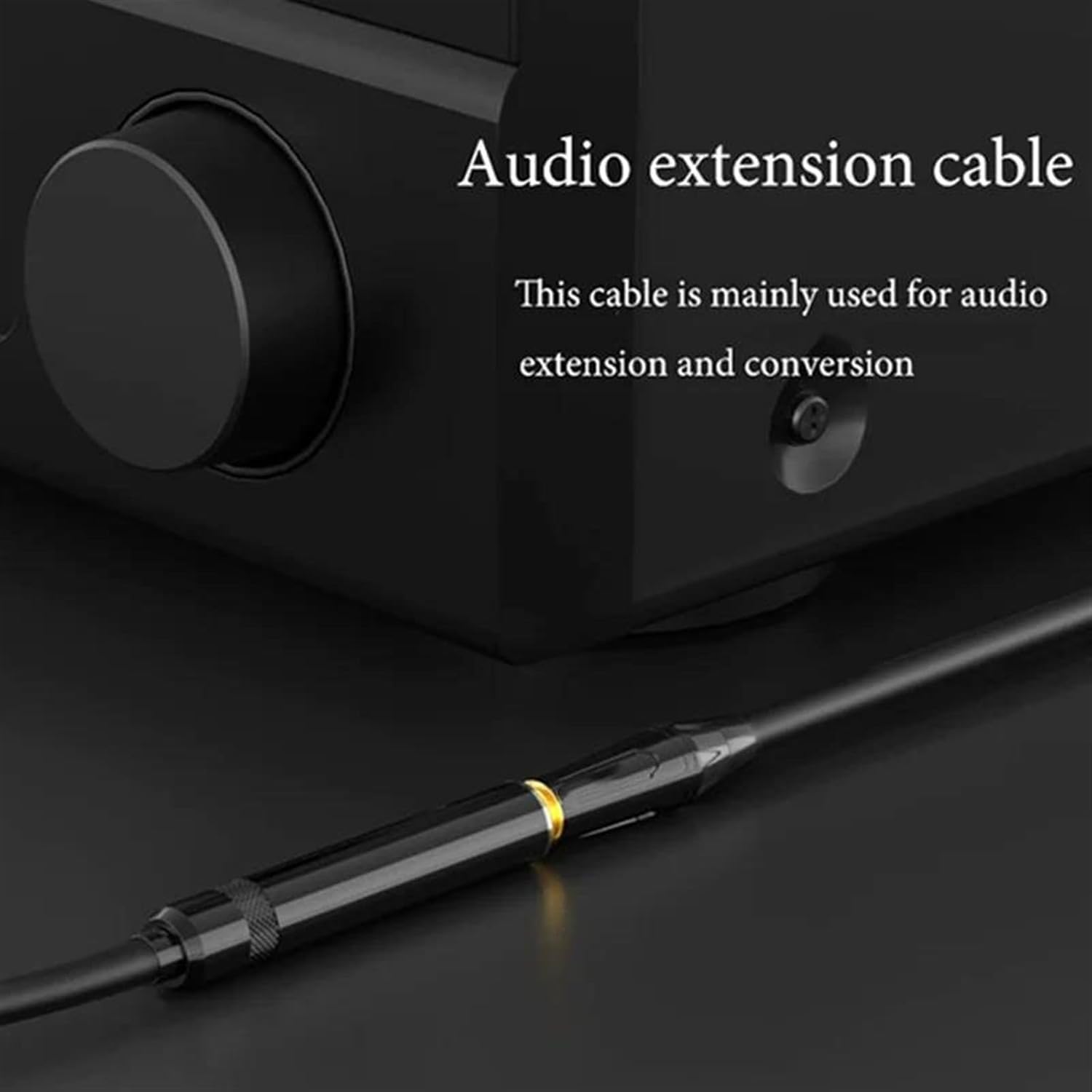 Guitar Audio Cable 6.35mm to 3.5mm Headphone Adapter 1/4 Inch Male to 3.5mm Female Stereo Extension Cable(TS,10m)