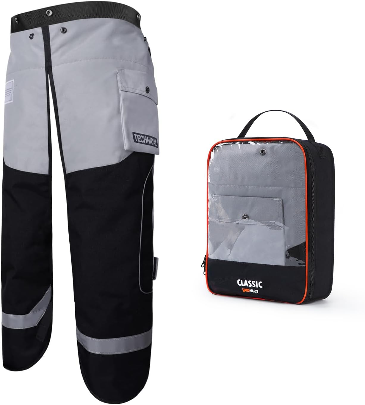 Technical Version Chainsaw Chaps, Protective Chainsaw Pants,Safety Apron with Pocket, Class B