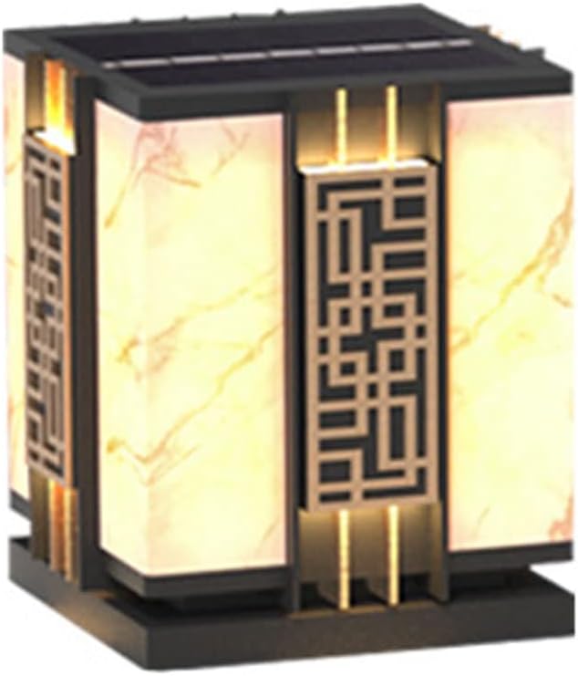 Solar Post Lamp Post Cap Light,Gate Garden Stainless Steel LED Solar Column Lamp Lantern,Courtyard Outdoor Waterproof Villa Fence LED Stigma Lamps,Landscape Lighting for Porch, Terrace, Deck