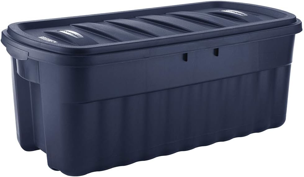 Rubbermaid 50 Gallon Roughneck️ Storage Tote Durable, Reusable, Plastic Storage Bin