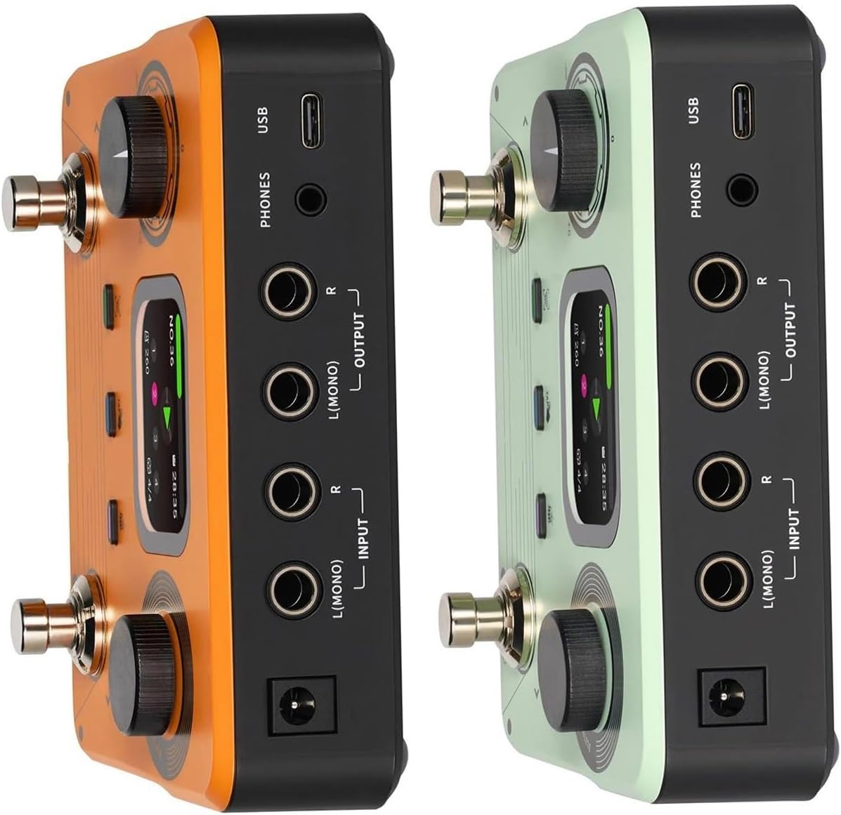 Professional Guitar Effects Pedals Drum Machine Looper Guitar Effects Pedal Dual 5 Hour Stereo Recording(Green US)