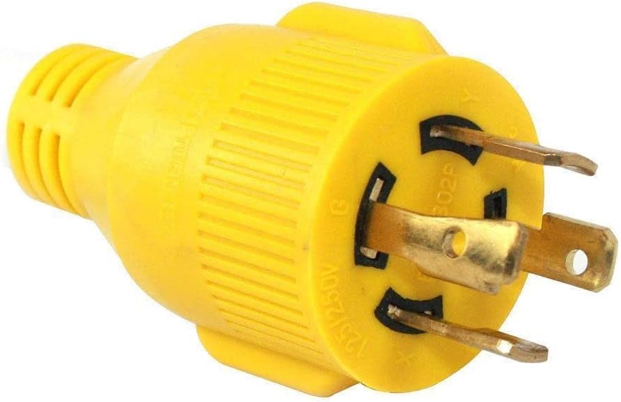 for Generator 30 Amp 4 Pole to 50 Amp Female 10AWG/3 Cord Adaptor Plug Pigtail