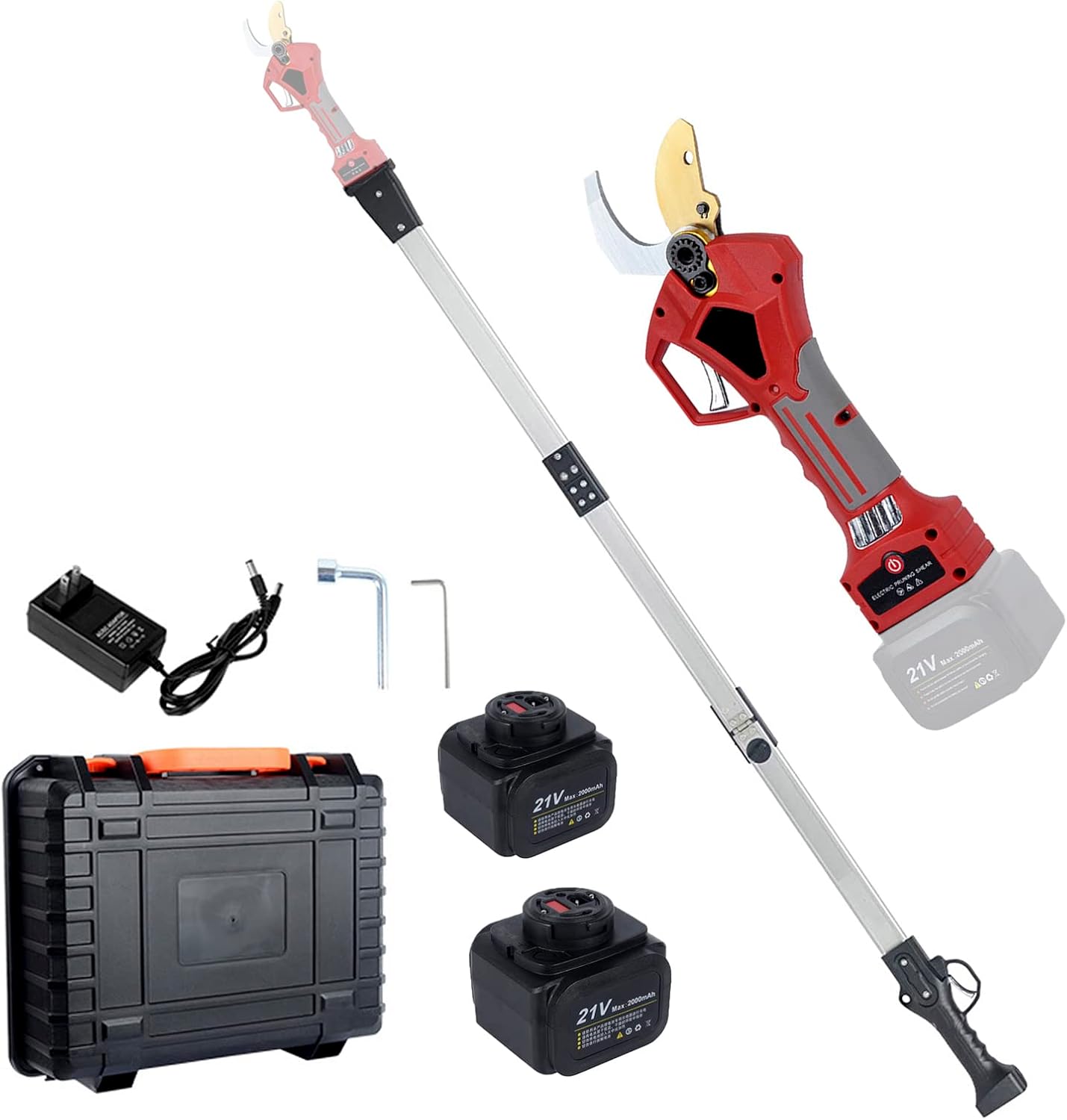 Electric Pruning Shears Professional Cordless Tree Pruner with 190cm/75