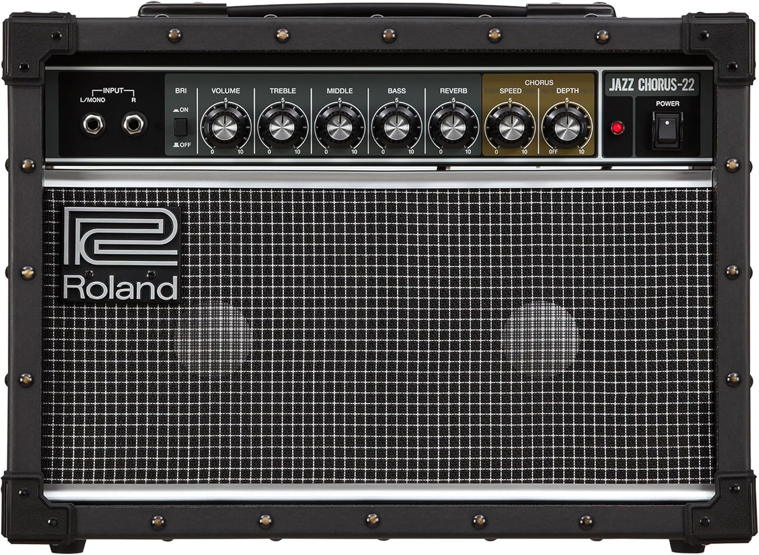 Roland JC-22 Jazz Chorus | Ultra-Compact Guitar Amplifier | Iconic JC Clean Tone | Signature Chorus Effect | Powerful 30-Watt Stereo Amp | Dual 6.5” Speakers | Enhances Pedals, Multi-FX & More