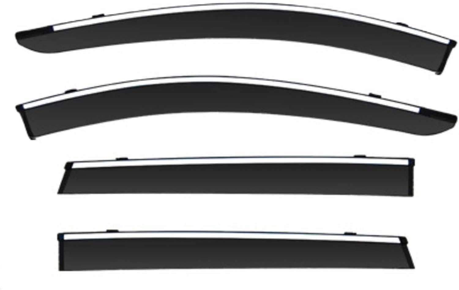 Window Deflectors for JAC Sehol X8/Plus MK1 2020+, Sun Rain Guard Window Visors Vent Shades with Bright Stripes Car Accessories