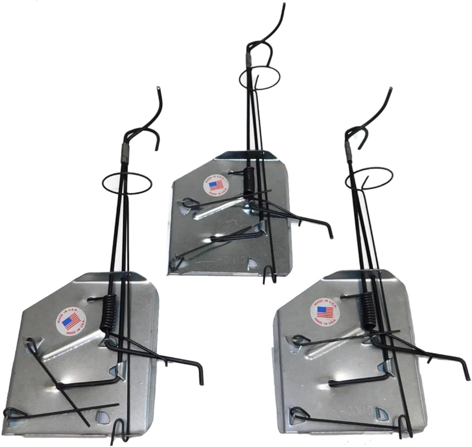 Cinch Gopher Trap Kit – Professional-Grade, Heavy-Duty Reusable Trap System for Gopher/Mole Control | Easy Set, Humane, No Chemicals, Ideal for Lawns, Gardens, and Farms | Made in USA (Small-3Pack)