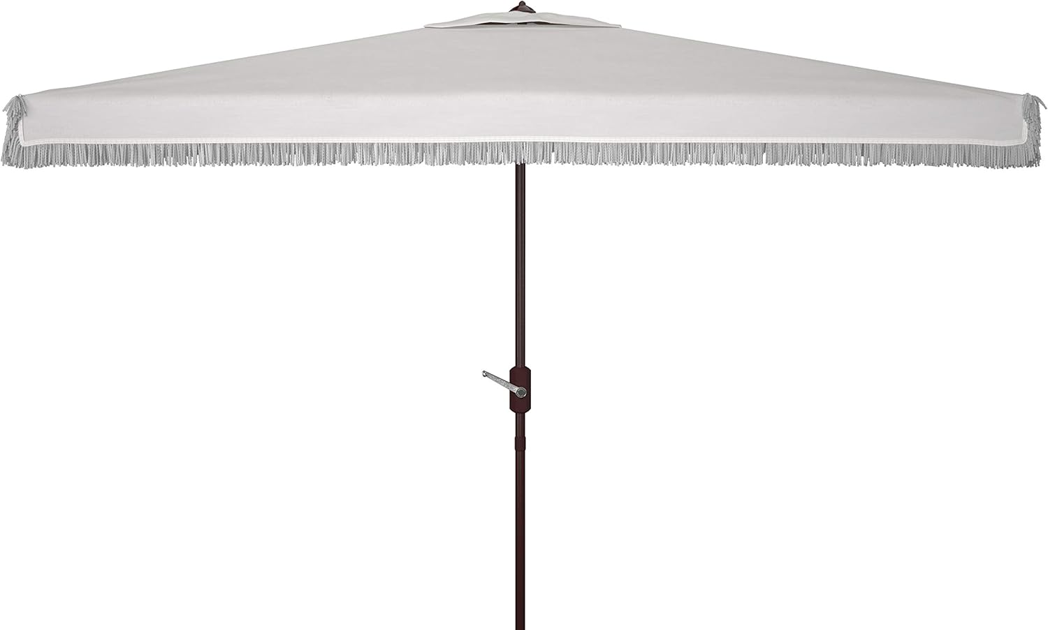 SAFAVIEH Outdoor Collection Milan Yellow 7 x 10 Ft Rectangular Auto Tilt UV Protected Umbrella