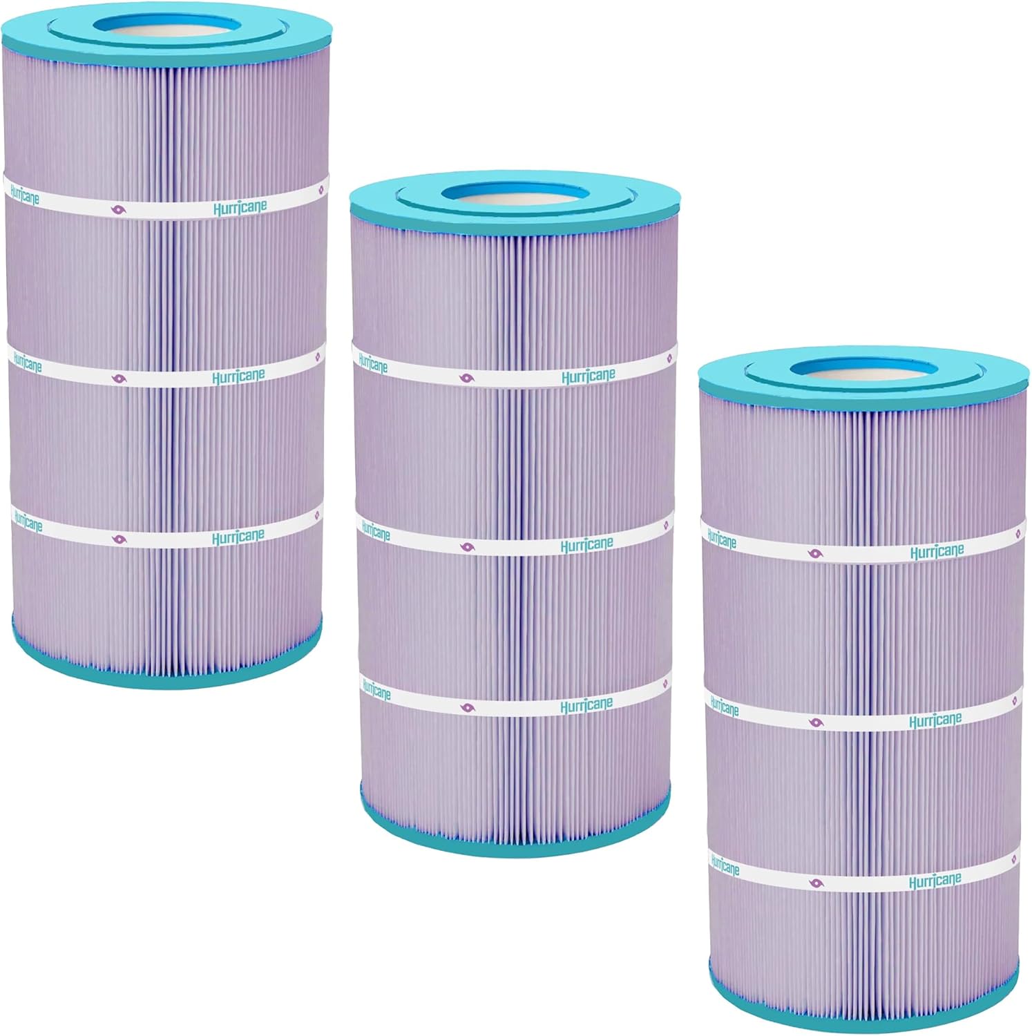 Hurricane Filters 3 Pack HF8409-01P Platinum Purple Pool Filter Cartridge - Replacement for PA90, Unicel C-8409, Filbur FC-1292