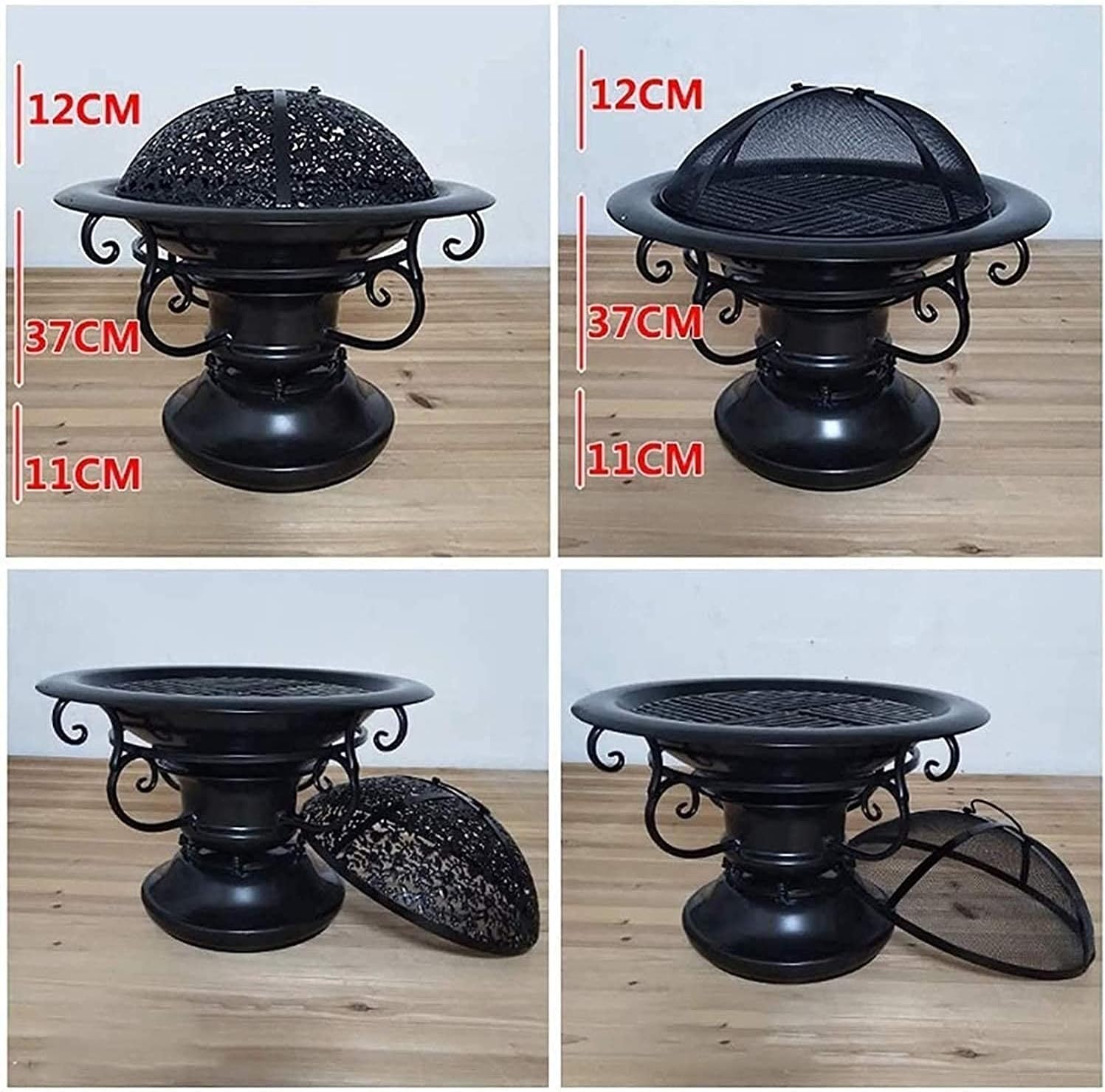 Fire Pits,BBQ Grill,Outdoor Fire Pit Wild Travel Wood Burning and Camping Picnic Stove Bonfire