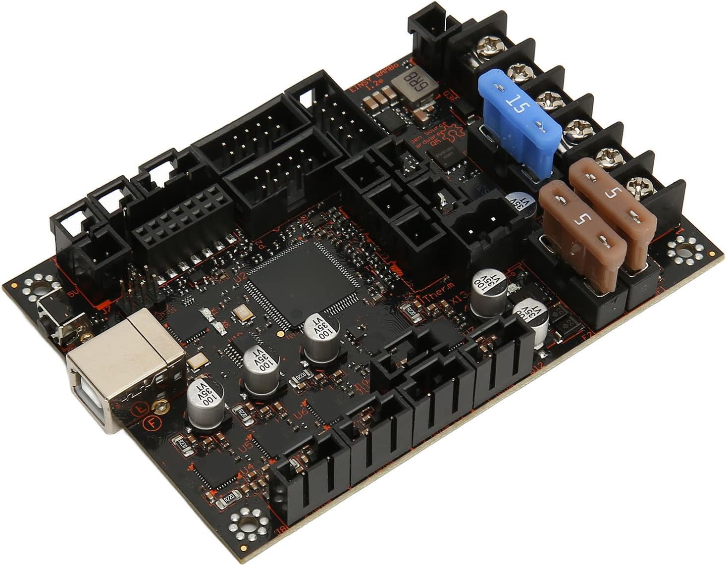 3D Printer Motherboard, Einsy Rambo1.2e TMC2130 SPI Drive Mode 3D Printer Accessories for I3 MK3/3S 3D Printers