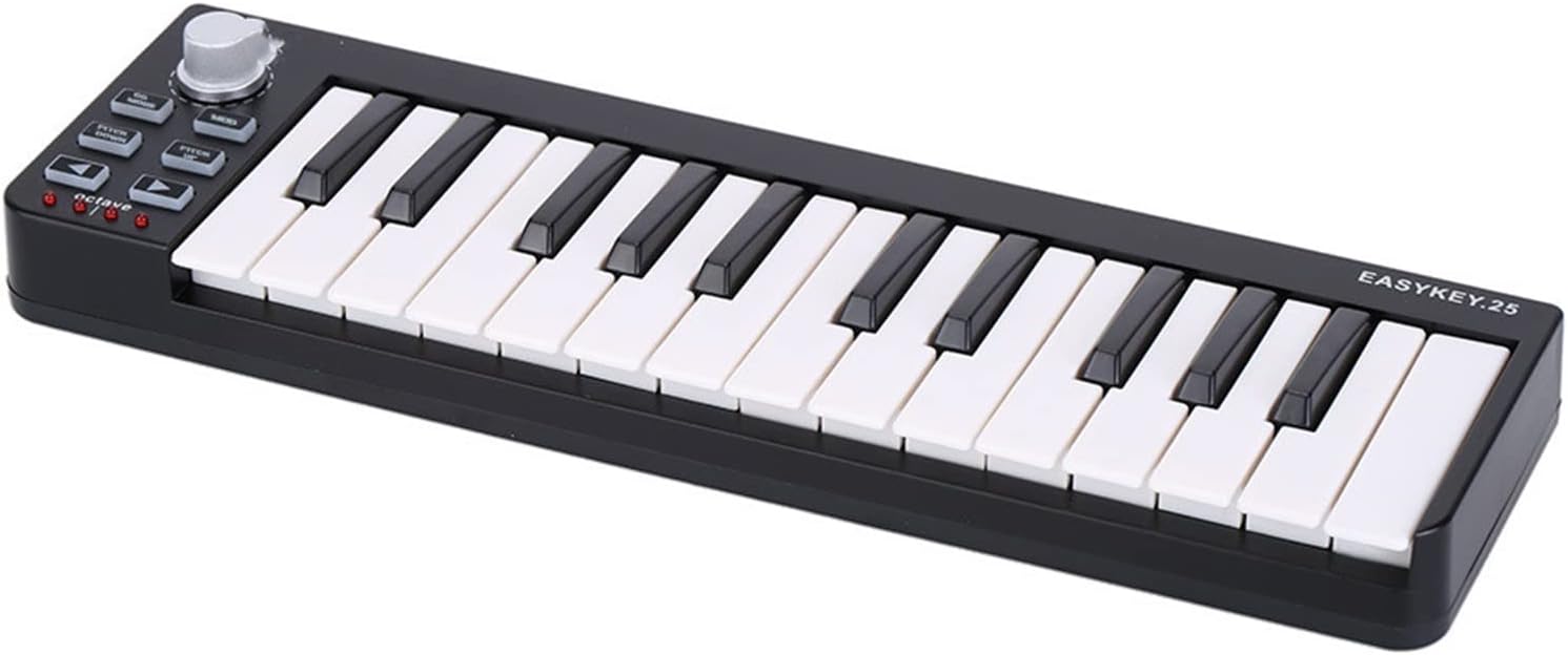 Keyboard Piano 25 Portable Keyboard Mini 25-Key USB MIDI Controller MIDI Keyboard