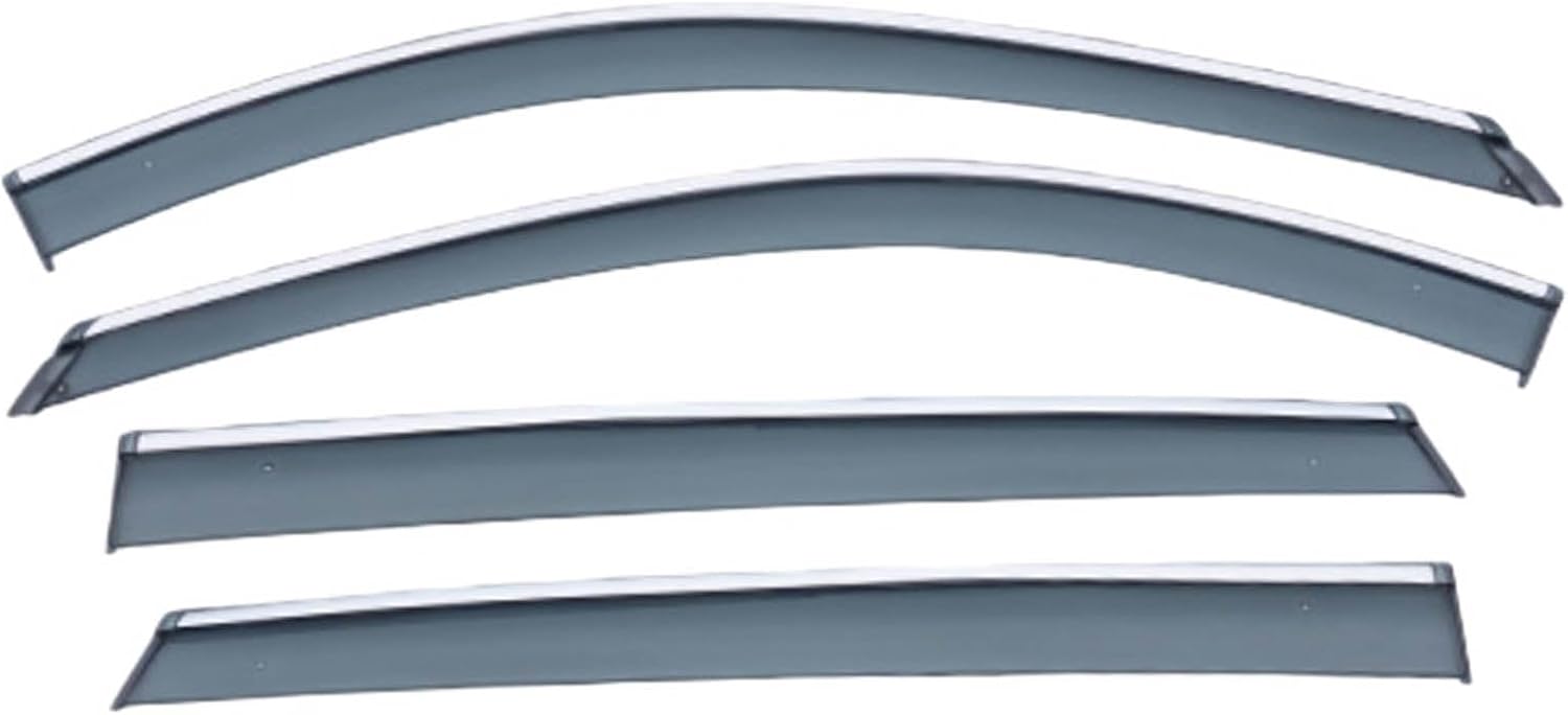 Window Deflectors for Mazda CX-8 MK1-KG 2017+, Sun Rain Guard Window Visors Vent Shades with Bright Stripes Car Accessories