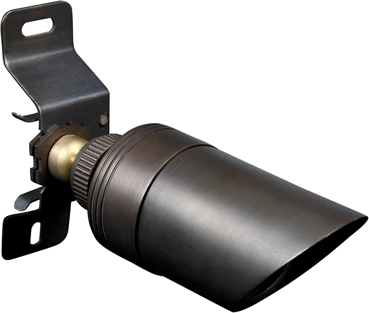 Light to Form® | Luxury Bullet Brass Spotlight | 12V Low Voltage | Antique Brass Finish | GU5.3 Base | 3W LED Compatible | Outdoor Landscape Lighting Fixture | Weather Resistant Durable Housing