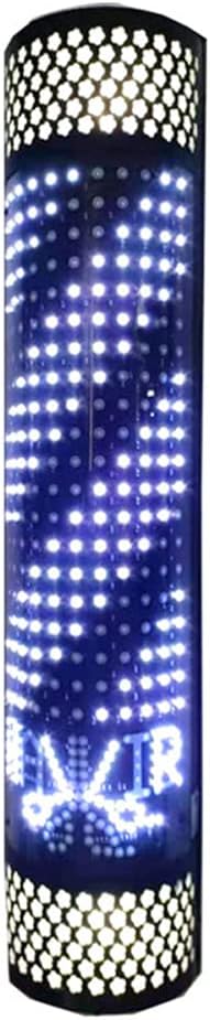 Modern Chandelier Outdoor Led Barber Pole Light, The Bottom of Which is Designed with LED Scissors Dynamic Picture Retro Wall-Mounted Lamp Waterproof Salon Light Neon,C,120CM