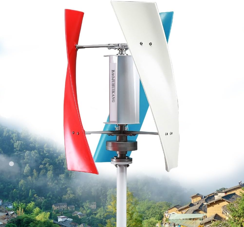 15000W 12V-220V Wind Turbine Vertical Axis Permanent Maglev Generator,360° Wind Magnetic Levitation Electric Power Generator, with Controller